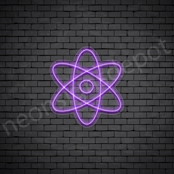 Atom-Neon-Sign-24x22-WS-C-PURPLE Atom-Neon-Sign-24x22-WS-C-PURPLE