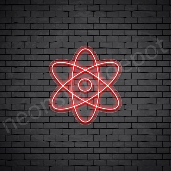 Atom-Neon-Sign-24x22-WS-C-RED Atom-Neon-Sign-24x22-WS-C-RED