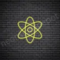Atom-Neon-Sign-24x22-WS-C-YELLOW