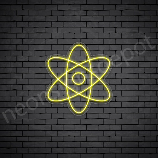 Atom-Neon-Sign-24x22-WS-C-YELLOW Atom-Neon-Sign-24x22-WS-C-YELLOW