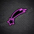 Pink Shooting Star Neon Sign