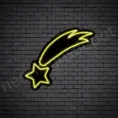 Yellow Shooting Star Neon Sign