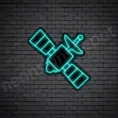 Space-Satellite-Neon-Sign-24x24-WS-B-BRIGHT-BLUE