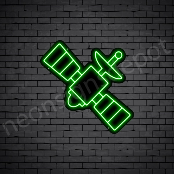 Space-Satellite-Neon-Sign-24x24-WS-B-GREEN Space-Satellite-Neon-Sign-24x24-WS-B-GREEN