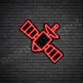 Space-Satellite-Neon-Sign-24x24-WS-B-RED