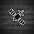 Space-Satellite-Neon-Sign-24x24-WS-B-WHITE