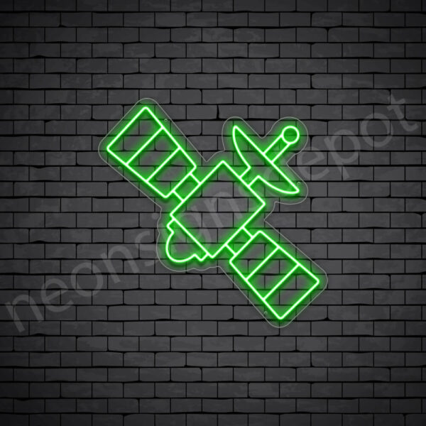 Space-Satellite-Neon-Sign-24x24-WS-C-GREEN Space-Satellite-Neon-Sign-24x24-WS-C-GREEN