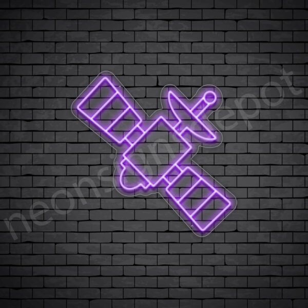 Space-Satellite-Neon-Sign-24x24-WS-C-PURPLE Space-Satellite-Neon-Sign-24x24-WS-C-PURPLE