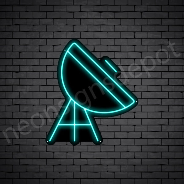 Space-Satellite-V3-Neon-Sign-24x21-WS-B-BRIGHT-BLUE Bright Blue Space Satellite V3 Neon Sign