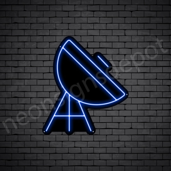 Space-Satellite-V3-Neon-Sign-24x21-WS-B-DARK-BLUE Blue Space Satellite V3 Neon Sign