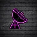 Pink Space Satellite V3 Neon Sign