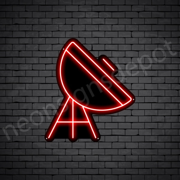 Space-Satellite-V3-Neon-Sign-24x21-WS-B-RED Red Space Satellite V3 Neon Sign