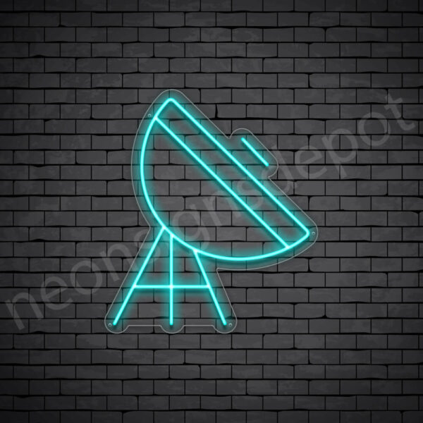 Space-Satellite-V3-Neon-Sign-24x21-WS-C-BRIGHT-BLUE Bright Blue Space Satellite Neon Sign