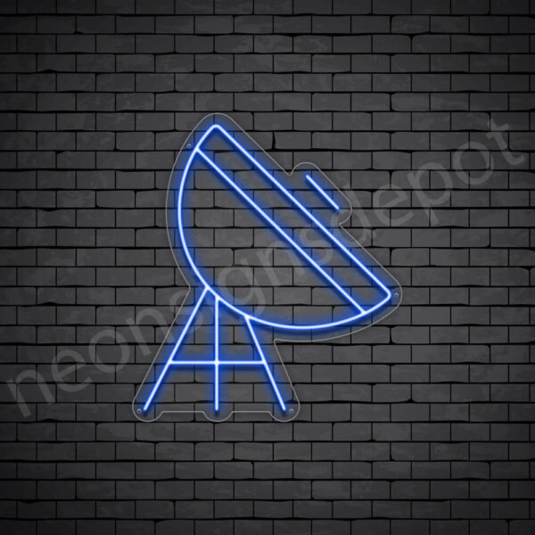Space-Satellite-V3-Neon-Sign-24x21-WS-C-DARK-BLUE Blue Space Satellite Neon Sign