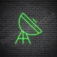 Green Space Satellite Neon Sign