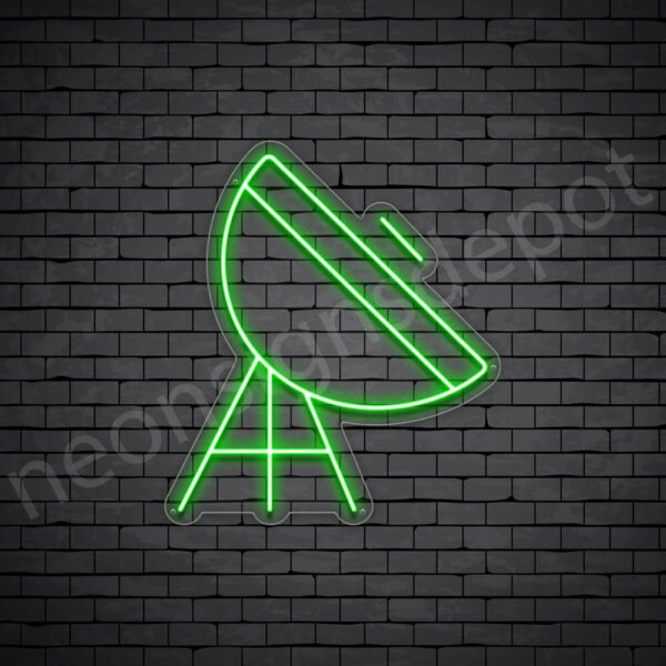 Space-Satellite-V3-Neon-Sign-24x21-WS-C-GREEN Green Space Satellite Neon Sign