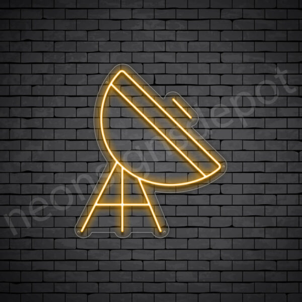 Space-Satellite-V3-Neon-Sign-24x21-WS-C-ORANGE Orange Space Satellite Neon Sign