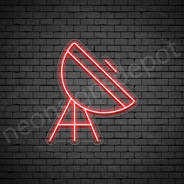 Space-Satellite-V3-Neon-Sign-24x21-WS-C-RED Red Space Satellite Neon Sign