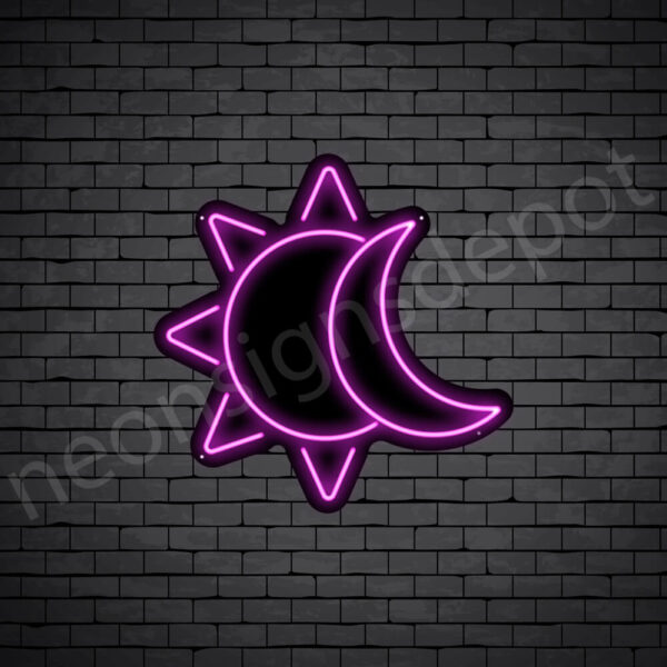 Sun-Moon-Neon-Sign-24x24-WS-B-PINK Pink Sun Moon Neon Sign