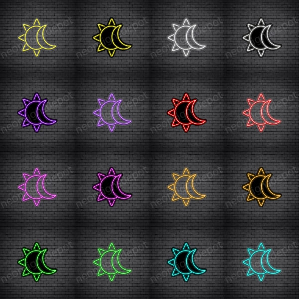 Sun Moon Neon Sign