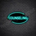 Bright Blue Counseling V3 Neon Sign