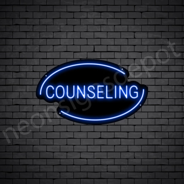 Counseling-V3-Neon-Sign-14x24-WS-B-DARK-BLUE Blue Counseling V3 Neon Sign