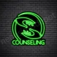 Counseling-V5-Neon-Sign-24x24-WS-B-GREEN
