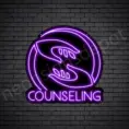 Counseling-V5-Neon-Sign-24x24-WS-B-PURPLE