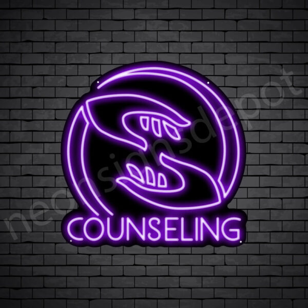 Counseling-V5-Neon-Sign-24x24-WS-B-PURPLE Counseling-V5-Neon-Sign-24x24-WS-B-PURPLE