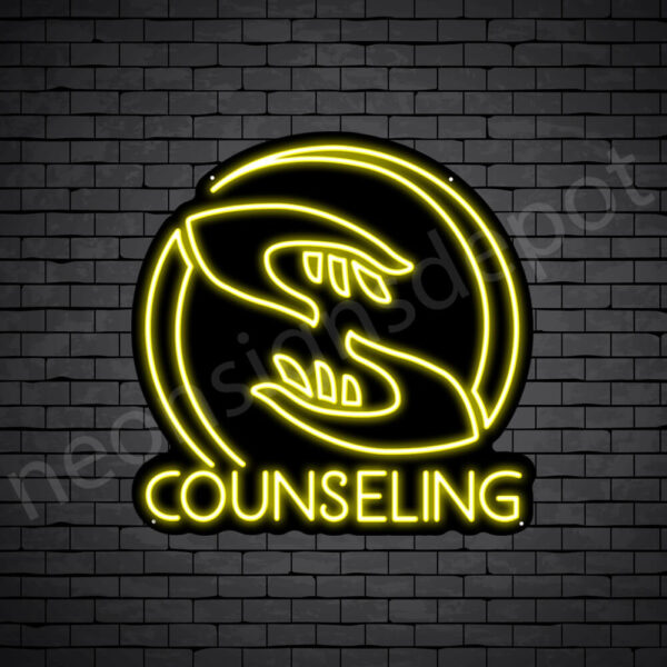 Counseling-V5-Neon-Sign-24x24-WS-B-YELLOW Counseling-V5-Neon-Sign-24x24-WS-B-YELLOW