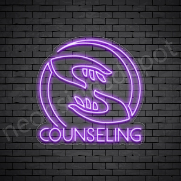 Counseling-V5-Neon-Sign-24x24-WS-C-PURPLE Counseling-V5-Neon-Sign-24x24-WS-C-PURPLE