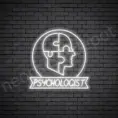 Psychologist-V2-Neon-Sign-24x24-WS-C-WHITE