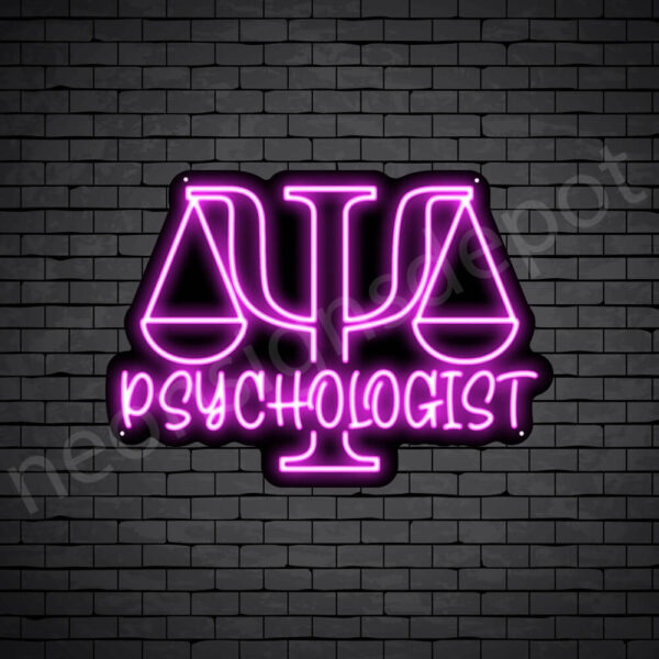 Psychologist-V7-Neon-Sign-17x24-WS-B-PINK Pink Psychologist V7 Neon Sign