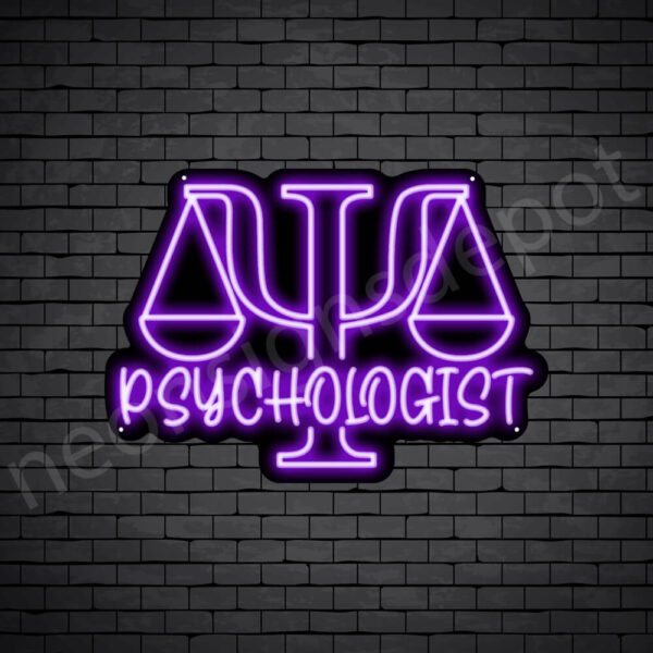 Psychologist-V7-Neon-Sign-17x24-WS-B-PURPLE Purple Psychologist V7 Neon Sign