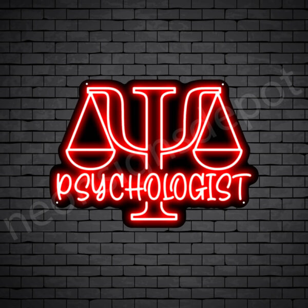 Psychologist-V7-Neon-Sign-17x24-WS-B-RED Red Psychologist V7 Neon Sign