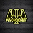 Yellow Psychologist V7 Neon Sign