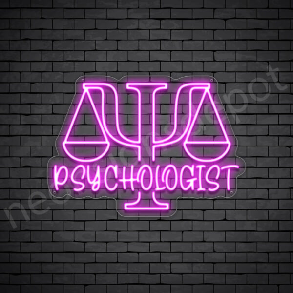 Psychologist-V7-Neon-Sign-17x24-WS-C-PINK Pink Psychologist V7 Sign