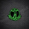 Psychology-Neon-Sign-24x21-WS-B-GREEN