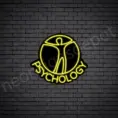 Psychology-Neon-Sign-24x21-WS-B-YELLOW