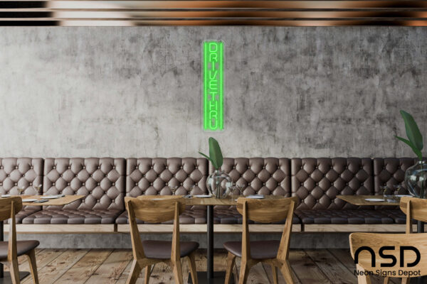 Drive-Thru V8 Neon Sign_Transparent_Mockup_Template01_green Drive-Thru V8 Neon Sign_Transparent_Mockup_Template01_green
