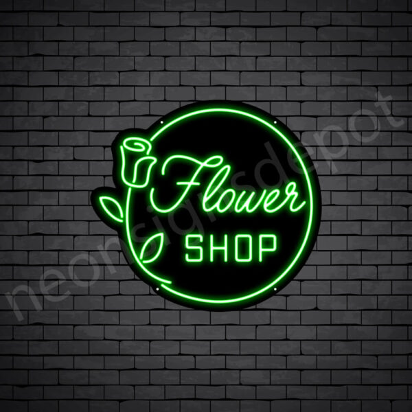 Flower-Shop-Neon-Sign-24x22-WS-B-GREEN Flower-Shop-Neon-Sign-24x22-WS-B-GREEN