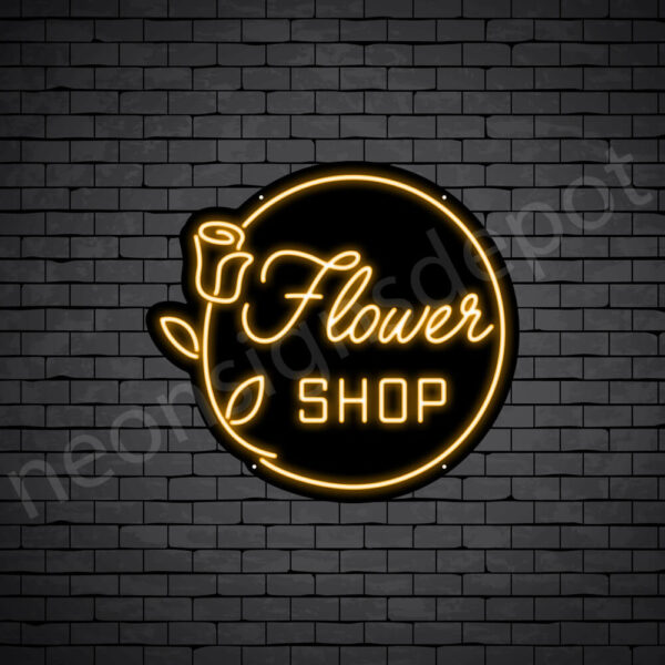 Flower-Shop-Neon-Sign-24x22-WS-B-ORANGE Flower-Shop-Neon-Sign-24x22-WS-B-ORANGE
