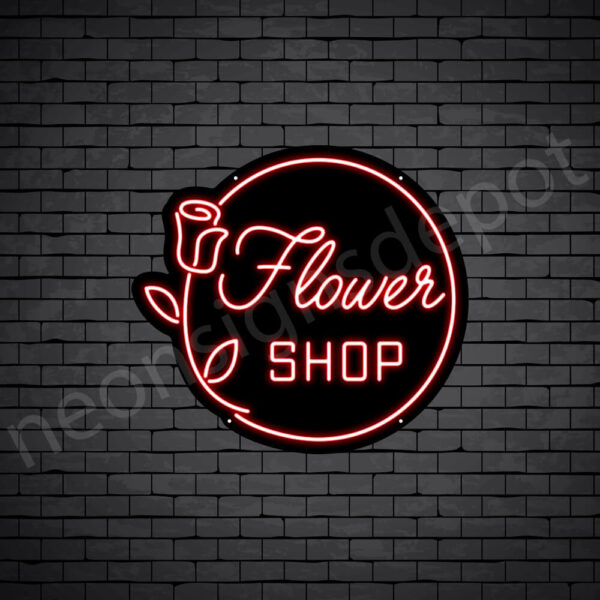 Flower-Shop-Neon-Sign-24x22-WS-B-RED Flower-Shop-Neon-Sign-24x22-WS-B-RED