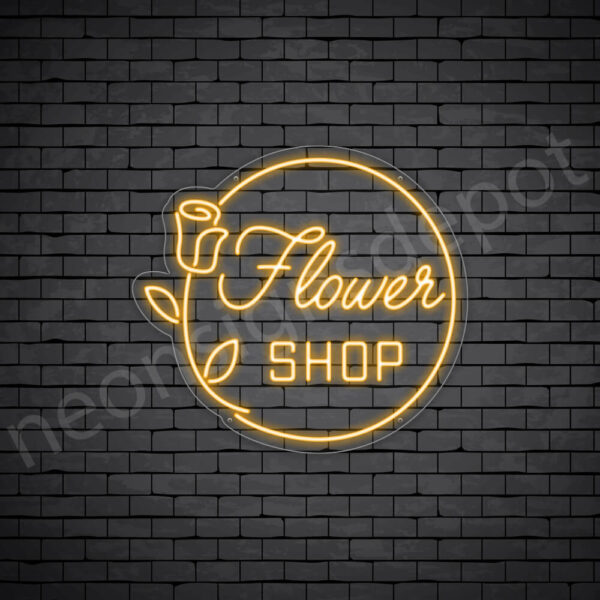 Flower-Shop-Neon-Sign-24x22-WS-C-ORANGE Flower-Shop-Neon-Sign-24x22-WS-C-ORANGE