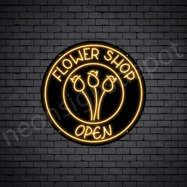 Flower-Shop-Open-Neon-Sign-24x24-WS-B-ORANGE Flower-Shop-Open-Neon-Sign-24x24-WS-B-ORANGE