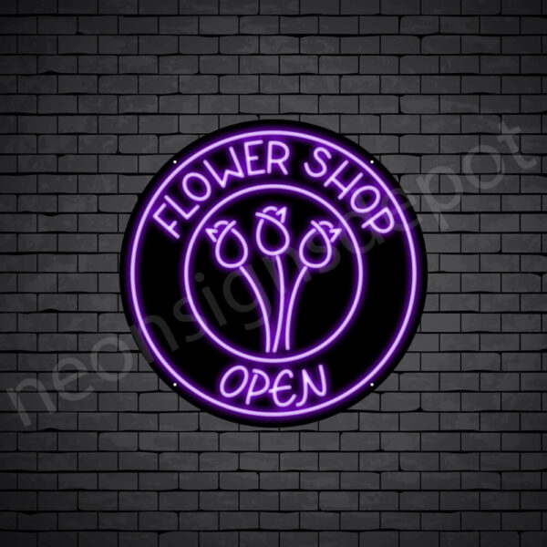Flower-Shop-Open-Neon-Sign-24x24-WS-B-PURPLE Flower-Shop-Open-Neon-Sign-24x24-WS-B-PURPLE