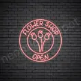 Flower-Shop-Open-Neon-Sign-24x24-WS-C-RED