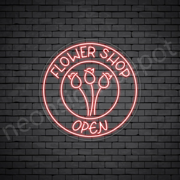 Flower-Shop-Open-Neon-Sign-24x24-WS-C-RED Flower-Shop-Open-Neon-Sign-24x24-WS-C-RED