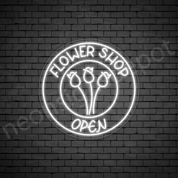 Flower-Shop-Open-Neon-Sign-24x24-WS-C-WHITE Flower-Shop-Open-Neon-Sign-24x24-WS-C-WHITE