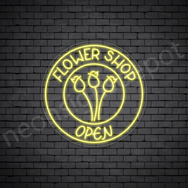 Flower-Shop-Open-Neon-Sign-24x24-WS-C-YELLOW Flower-Shop-Open-Neon-Sign-24x24-WS-C-YELLOW